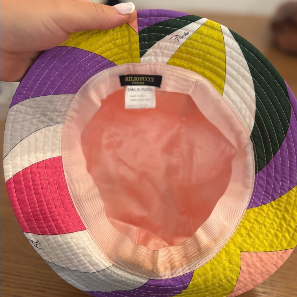 Emilio Pucci Multicolor Patchwork Hat - image 2
